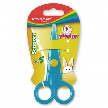 Školské nožnice KEYROAD Security, blister, mix farieb 