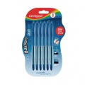 Guľôčkové pero KEYROAD Soft Jet 0,7mm, 6 ks blister, modré 