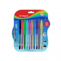 Guľôčkové pero KEYROAD Soft Jet 0,7 mm, 10 ks blister, mix farieb 
