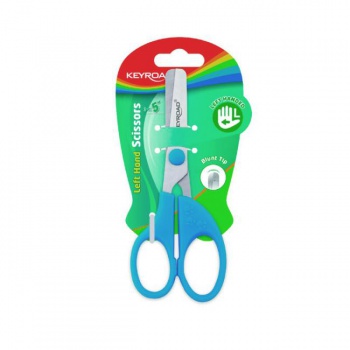 Detské nožnice KEYROAD Kids pre ľavákov 13 cm, blister, mix farieb 