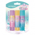 Lepiaca tyčinka KEYROAD Pastel 3 ks, blister, mix farieb 