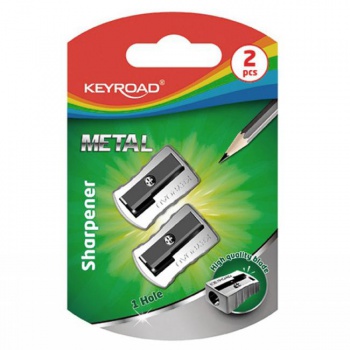 Strúhadlo KEYROAD Metal hliníkové, 2 ks, blister 