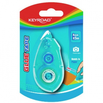 Lepiaci roller KEYROAD Super lepiaca sila, obojstranný, blister 