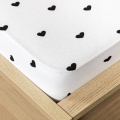 DARČEK: Posteľná plachta jersey Srdiečka 100% bavlna 180 x 200cm 
