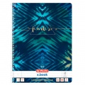 Blok poznámkový Herlitz A4, 80 listov, linajkový, New Batik Fearless 
