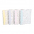 Blok Oxford Floral, A5, 60 listov, linajkový, mix farieb 