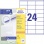 Etikety univerzálne 70x35mm Avery A4 100 hárkov 
