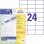Etikety univerzálne 70x37mm Avery A4 100 hárkov 