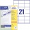 Etikety univerzálne 70x41mm Avery A4 100 hárkov 