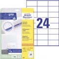 Etikety univerzálne 70x36mm Avery A4 25+5 hárkov 