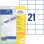 Etikety univerzálne 70x42,3mm Avery A4 25+5 hárkov 
