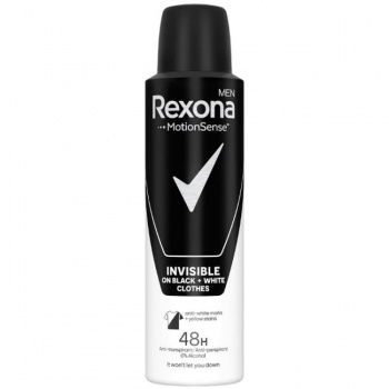 DARČEK: Rexona DEO Men 150ml Invisible Black&White 