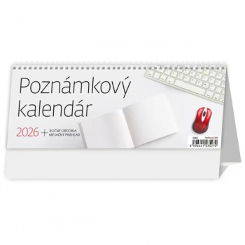 Stolový kalendár stĺpcový - Poznámkový 2026 