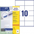 Etikety univerzálne 105x57mm Avery A4 100 hárkov 