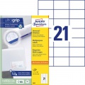 Etikety univerzálne 70x42,3mm Avery A4 100 hárkov 