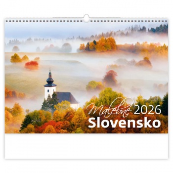 Nástenný kalendár Malebné Slovensko 45 x 31,5 cm 2026 