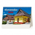 Stolový kalendár riadkový 22,6x13,9 cm - Slovensko 2026 
