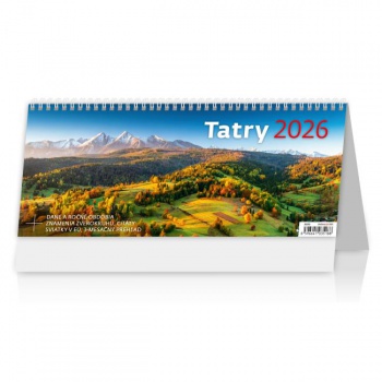 Stolový kalendár stĺpcový 32,1x13,4 cm - Tatry 2026 