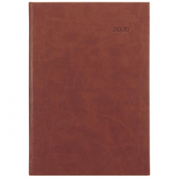 Diár Viva denný A5 14,8 x 21 cm hnedý 2026 