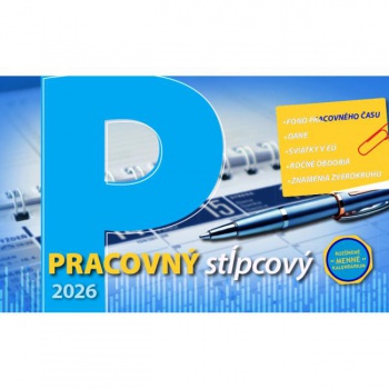 Stolový kalendár stĺpcový 23 x 14 cm - Pracovný 2026 