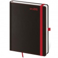 Diár BLACK RED denný A5 14,3x20,5cm 2026 