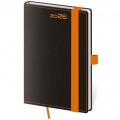 Diár BLACK ORANGE týždenný vreckový A6 9x14cm 2026 