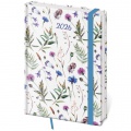 Diár Vario týždenný A5 14,5x20,5 cm s gumičkou Wildflowers 2026 