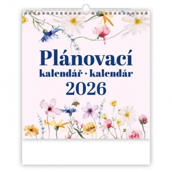 Nástenný kalendár plánovací 30 x 30 cm 2026 