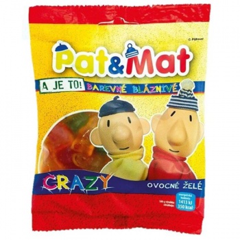 DARČEK: Cukríky želé MAT a PAT s ovocnými mix príchuťami 70 g 