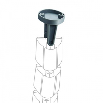 Držiak na uchytenie káblového organizéra pod dosku 7x5x5 cm, sivý 