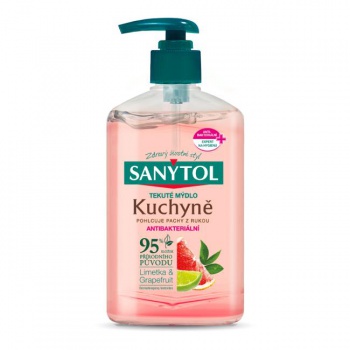 Sanytol tekuté mydlo antibakteriálne,  250 ml, pre odstránenie zápachu z rúk 