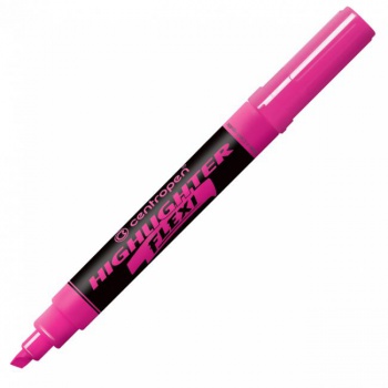 Zvýrazňovač Centropen 8542 Flexi ružový 
