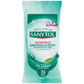 Sanytol dezinfekčné utierky 72ks 