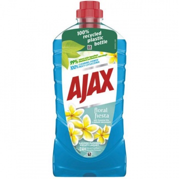 Ajax na podlahy Floral Fiesta 1l Lagoon Flowers (modrý) 