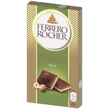 Čokoláda Ferrero Rocher Macadamia 90 g 
