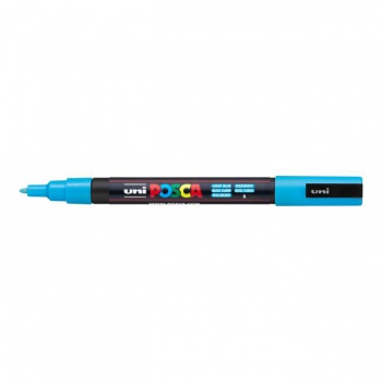 Popisovač uni POSCA PC-3M svetlomodrý 