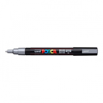 Popisovač uni POSCA PC-3M strieborný 