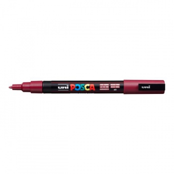 Popisovač uni POSCA PC-3M bordový 