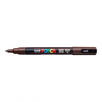 Popisovač uni POSCA PC-3M tmavohnedý 
