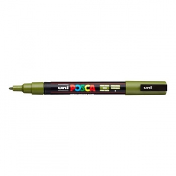 Popisovač uni POSCA PC-3M khaki zelený 