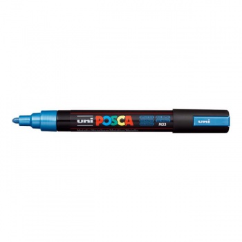Popisovač uni POSCA PC-5M metalicky modrý 