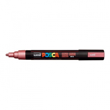 Popisovač uni POSCA PC-5M metalicky červený 
