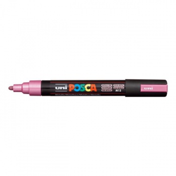 Popisovač uni POSCA PC-5M metalicky ružový 