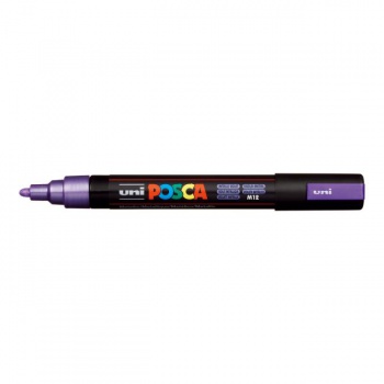 Popisovač uni POSCA PC-5M metalicky fialový 