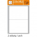 Etikety PRINT univerzálne 210x148,5mm A4 100 hárkov 
