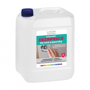 LAVON univerzálna dezinfekcia na ruky a povrchy 5 L 