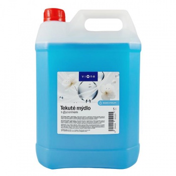 Tekuté mydlo Vione s perleťou, modré MORE 5l ľahčený kanister 