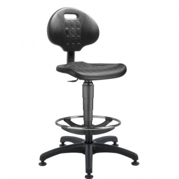 Pracovná stolička 1290 NOR s kruhom a klzákmi 