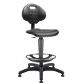 Pracovná stolička 1290 NOR s kruhom a klzákmi 