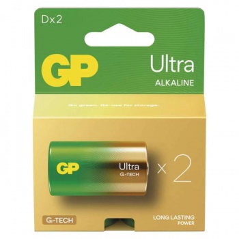 Batéria GP alkalická LR20 Ultra 1,5V D 2ks 